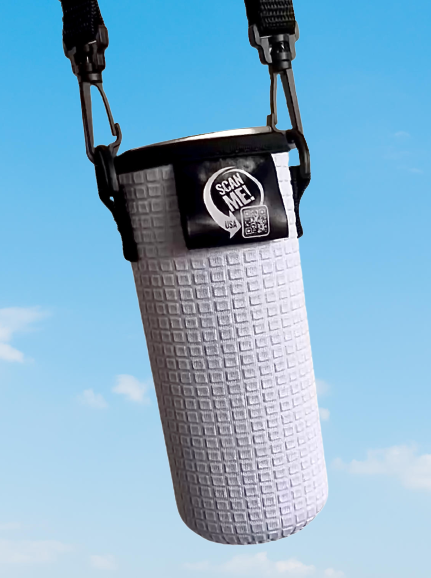 Skinny with strap Can Cooler