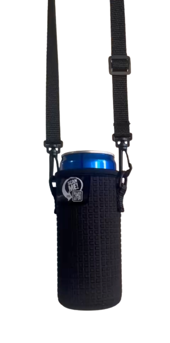 Skinny with strap Can Cooler